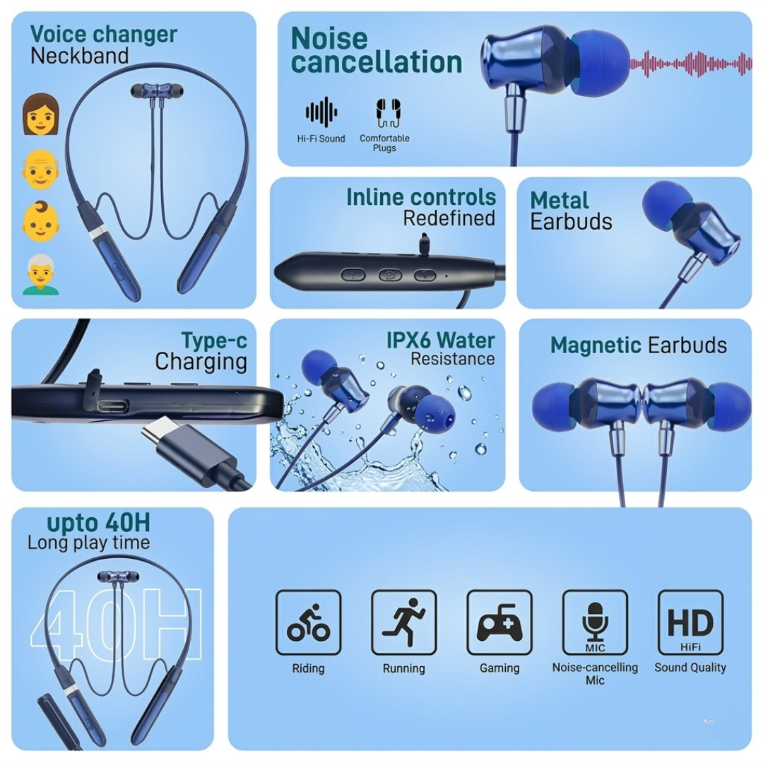 Double Battery Neckband