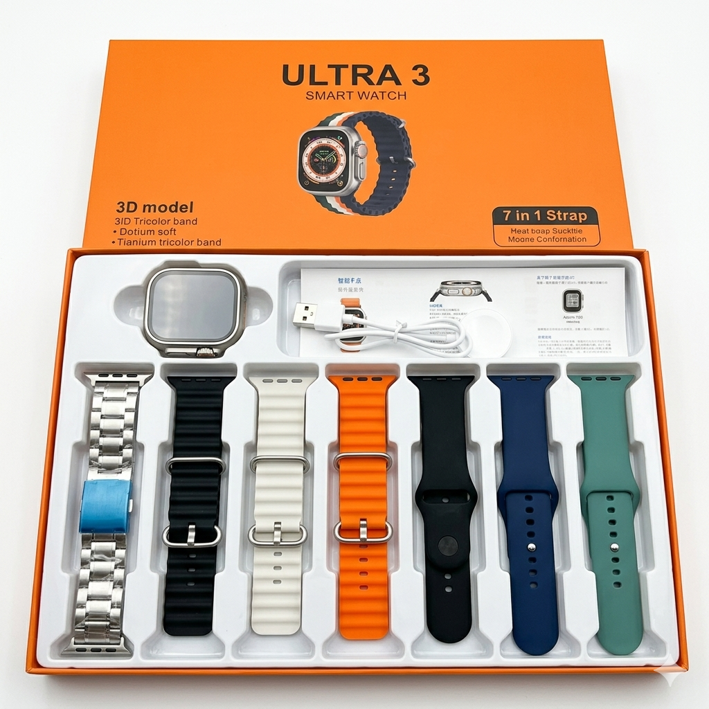 Ultra 3 Smart Watch Combo Pack