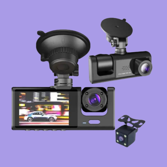 3-Lens Car Dash Camera