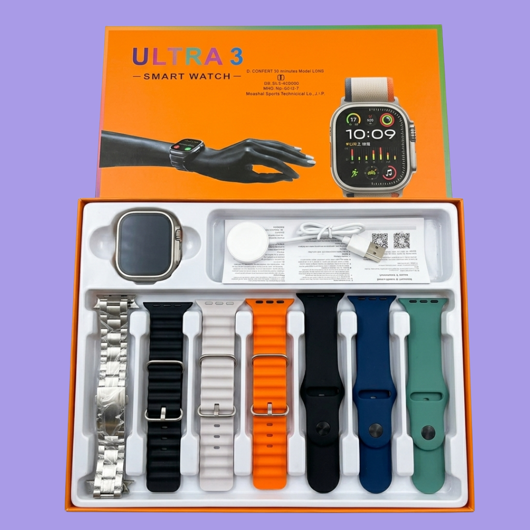 Ultra 3 Smart Watch Combo Pack