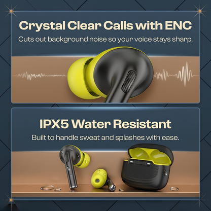 Hybrid ANC Wireless Earbuds