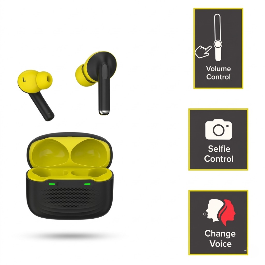 Hybrid ANC Wireless Earbuds